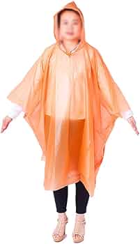 オレンジ フード付きレインコート サイズ48 オレンジ フード付きレインコート サイズ48 オレンジ フード付きレイン